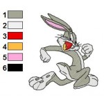 Looney Tunes Bugs Bunny 13 Embroidery Design